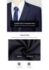 Men's Slim Fit Business Formal Suit Jacket - Wedding & Workwear (Black, Gray, Dark Blue)
