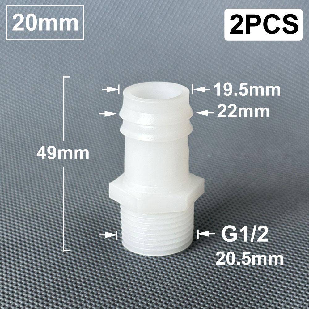 

1/2 inch Male Thread To 4/6/8/10/12/14/16/18/20mm Hose Connector Barb Fitting Tube Adapter Straight Barb Coupler