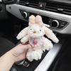 Cute  Rabbit Doll Bag Pendant Dress Cartoon Hanging Decoration Bowknot Lop Ears Car Key Ring Gifts