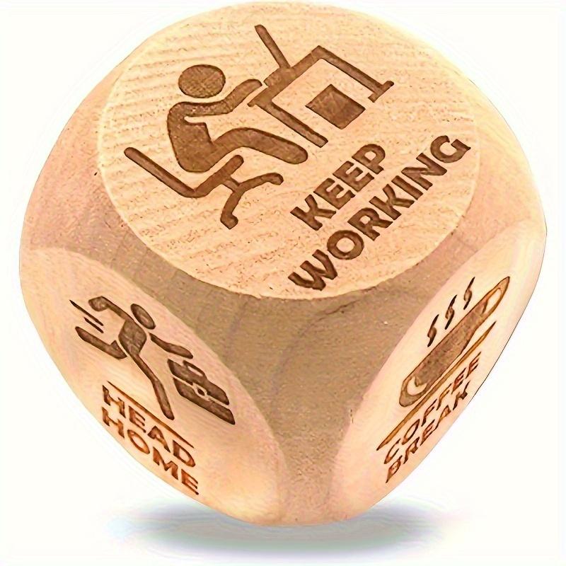 Wooden Work Decision Dice Novelty Office Gift 5PCS разноцветный