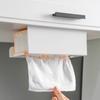 Porte-mouchoirs suspendu sans perçage Étanche à l'humidité Imperméable Porte-rangement pour serviettes Économie d'espace Acier au carbone