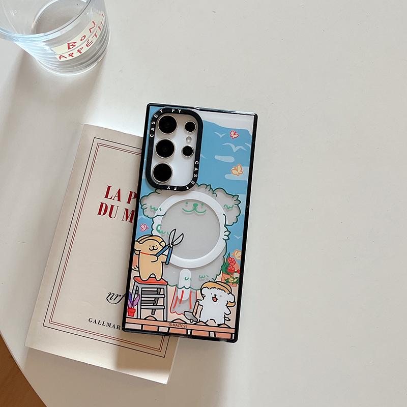 

«Модный чехол Galaxy Magnetic Puppy для Samsung S24 Ultra/S22 — защита от падений» Samsung Galaxy S22 Ultra