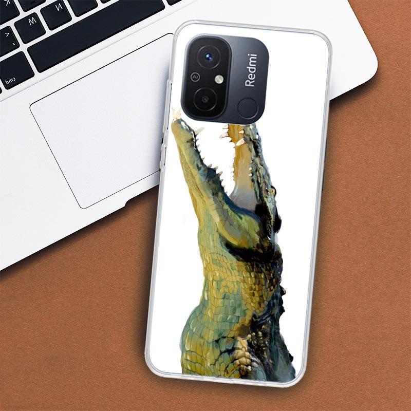 Crocodile Animal Phone Case For Xiaomi Redmi 12 13 12C 13C 14C 10 10C 10A 9 9C 9A 9T 8A 8 7A 7 6A 6 Pro K80 K70 K60 K40 K20 12 1