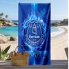 Everton FC Personalized Printed Beach Towel Soccer Logo Support Custom Name Text Absorbent Towel For Sport Travel Special Gift