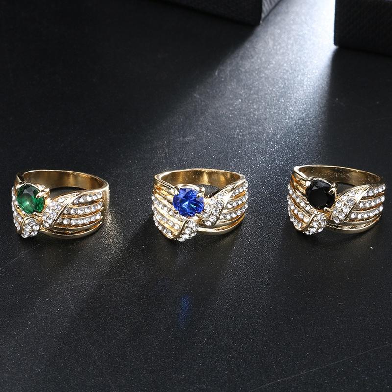 Stunning Fashionable Crystal Ring In [insert Color] For Elegant Lady's Party Jewelry