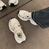 Women's 2025 Chunky Sneakers Women Autumn Breathable Mesh Casual Shoes Sneakers Tennis Female Platform Lace Up Vulcanized Shoes