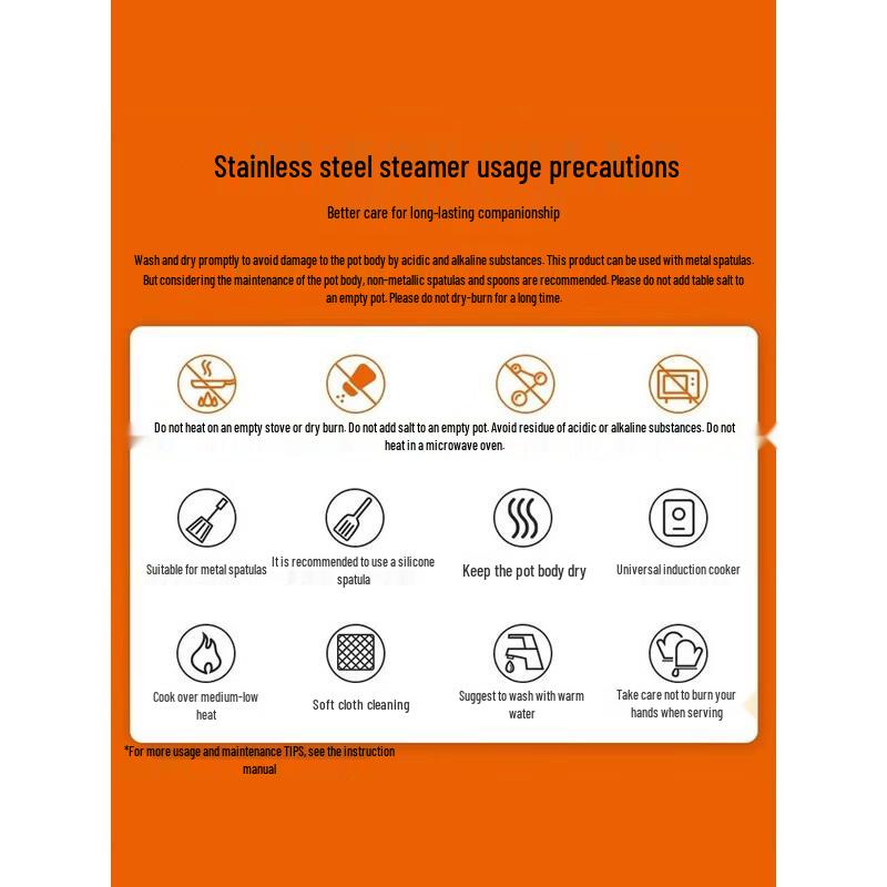 SUPOR European Style 3-Layer Stainless Steel Steamer Pot