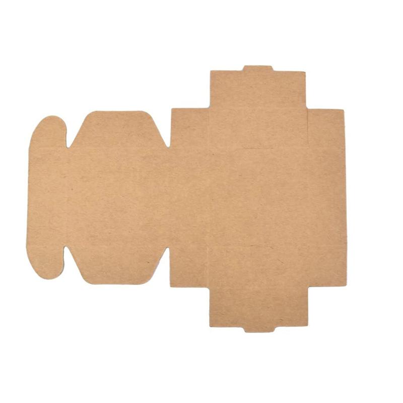 Cutie de cadou din hârtie de împachetat, 50 de buc. Cutie de ambalaj kraft pătrată, consumabile pentru petrecerea de nuntă, săpun lucrat manual, cutie cadou de bomboane de ciocolată