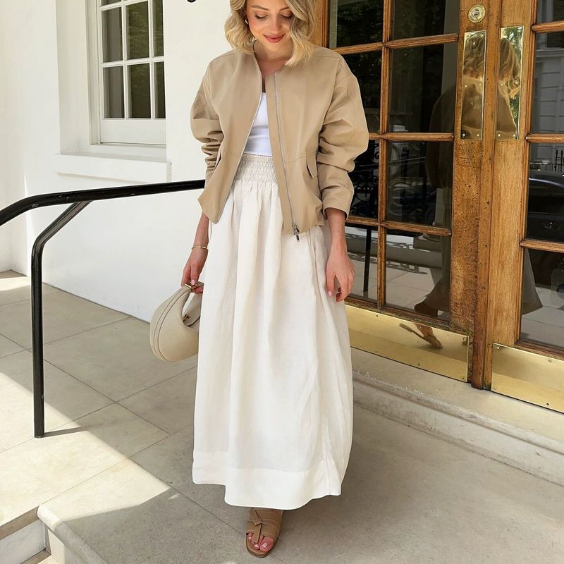 Spring New Women's Clothing Fashion Outdoor Casual Trench Coat Flying round Neck Jacket Long Sleeves Outwear 6740821