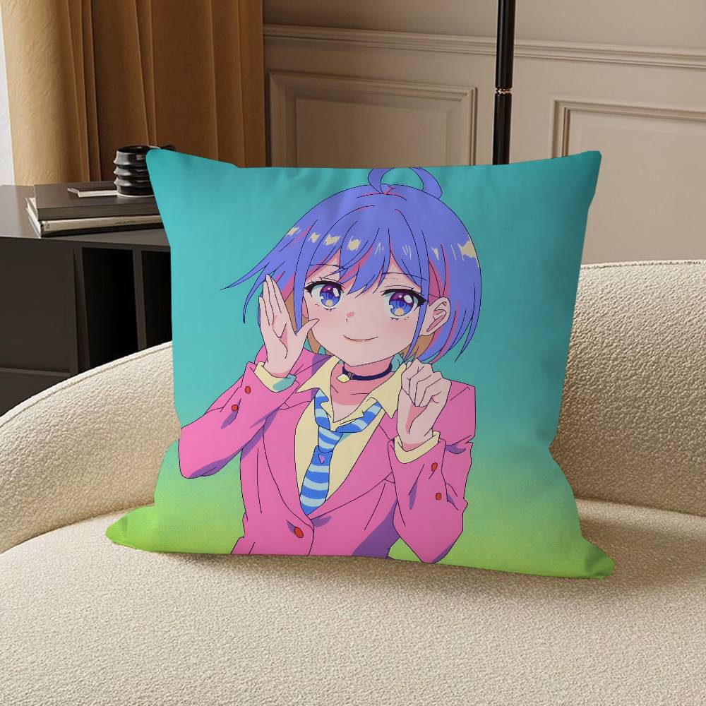 Anime Can A Boy-Girl Friendship Survive Stitch Lucky Dragon Pillow Cover Sofa Cushion Cover Home Room Decoration Children Gift