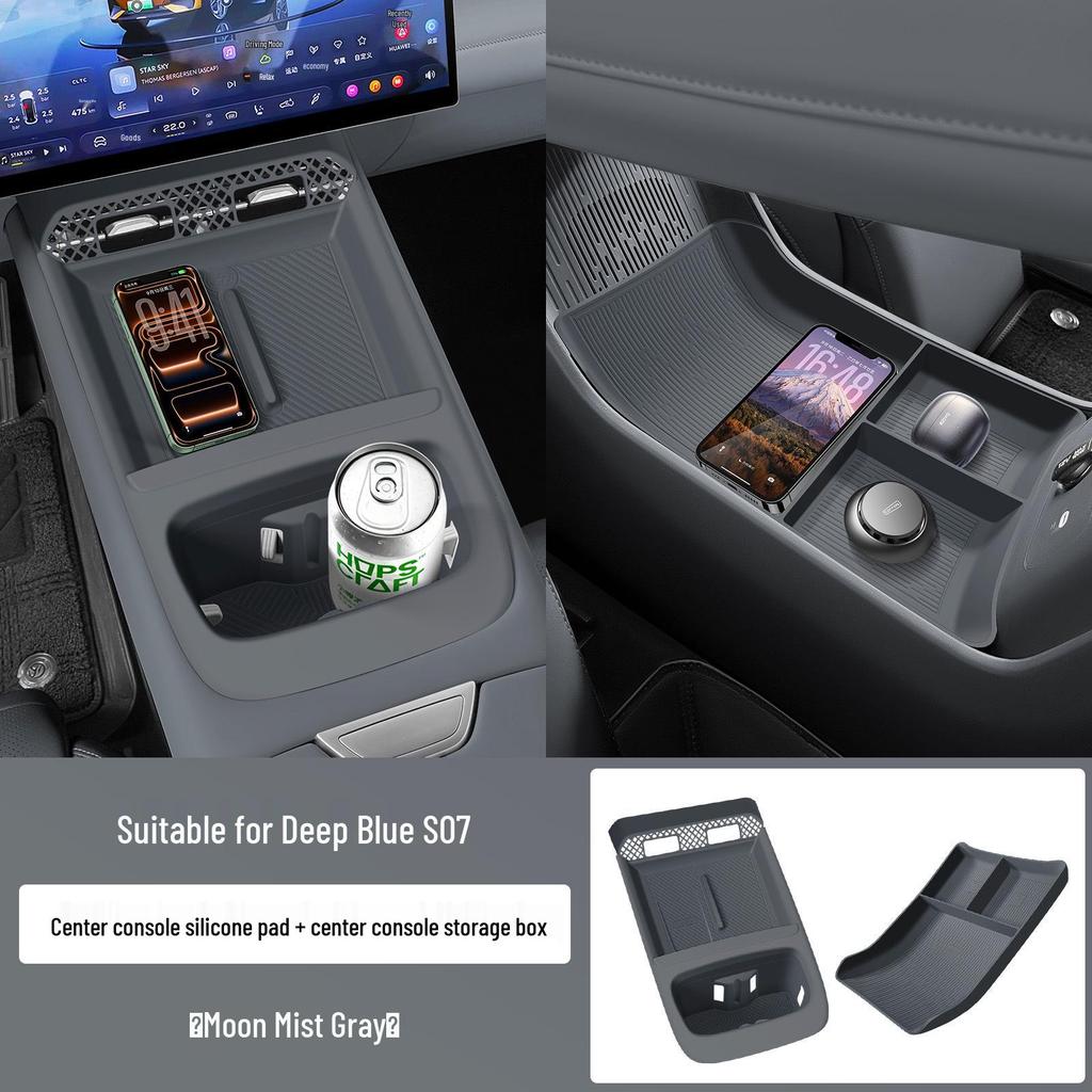 Pad Organizador de Silicona Antideslizante para Consola Central Changan Deepal S07