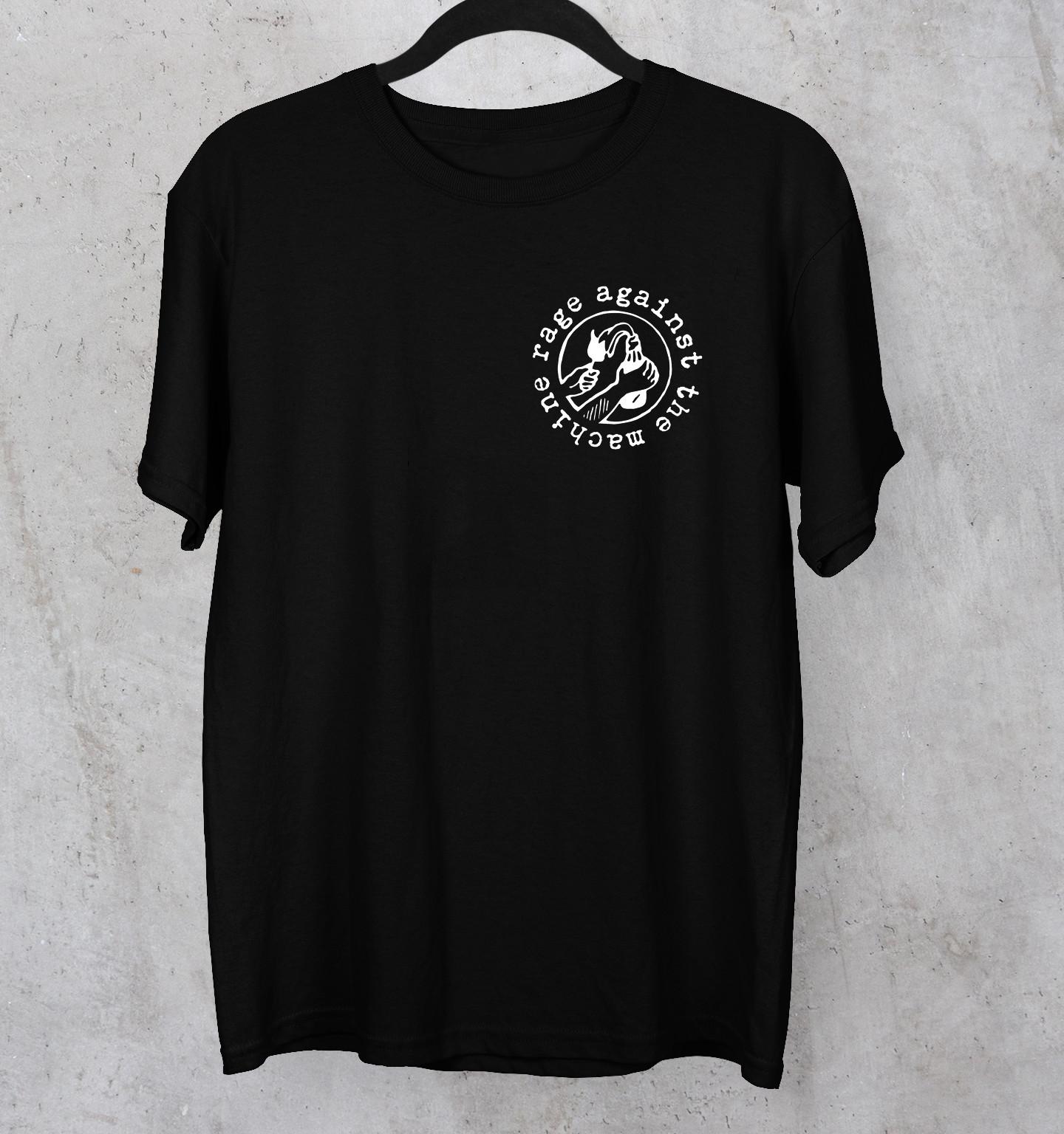 Basic Shirt Rage Against The Machine Band Black Tshirt Unisex S5xl S