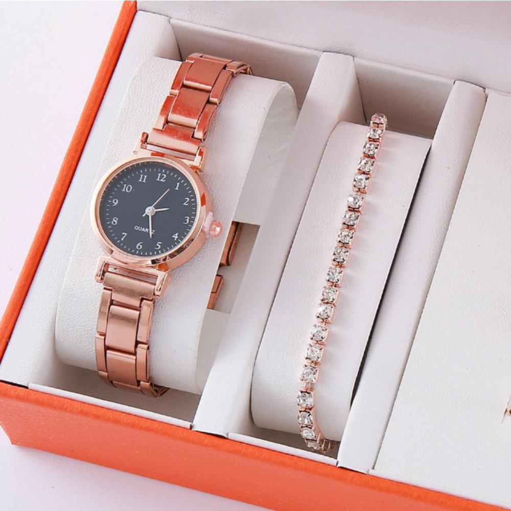 Quartz Watch Gypsy Ladies Full Diamond Steel Belt Quartz Watch, Sparkling Roman Numeral Watch