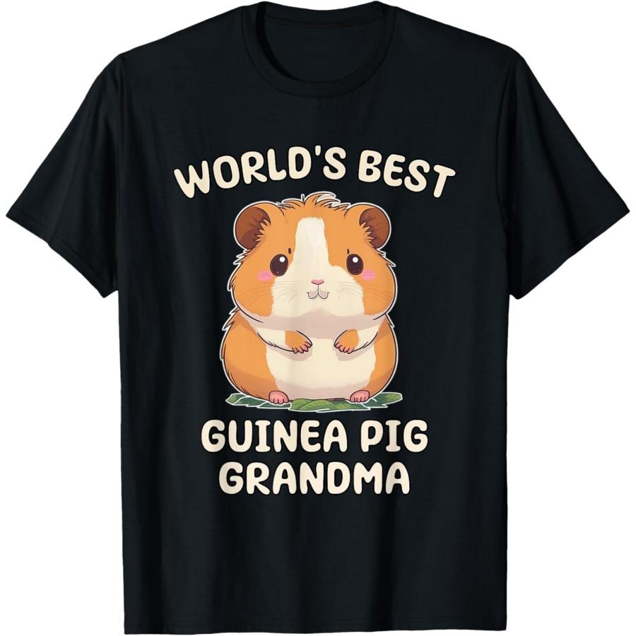 

Funny World s Best Guinea Pig Grandma Nana T-Shirt XXXXXL чорний