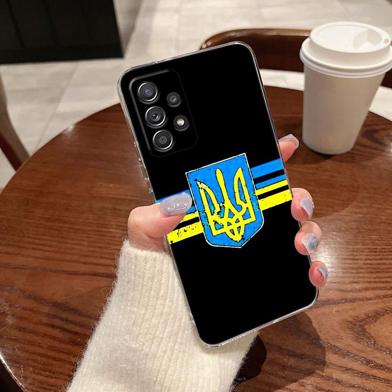 Ukraine Girl Flag Clear Soft Phone Case For Samsung Galaxy A56 A57 A37 A55 A54 A36 A35 A26 A25 A16 A17 A07 A52 A34 A73 A53 Cover