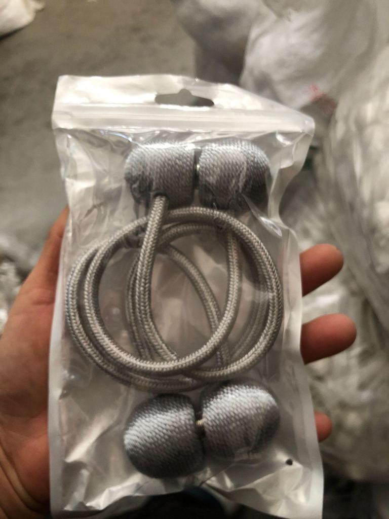 Magnetic Curtain Tieback Earphone Holder Rope Strap Hook Accessories