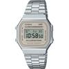 Casio Digital Watch Vintage Series A168WA-8AY (Silver X Light Beige)