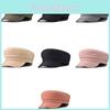 Solid Beret Color Hat Unisex Cotton Winter Knitted Flat Cap For Wear Outdoor