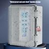 High Strength Plastic Outdoor Electrical Enclosures Weather Resistant Locking Cover For Garden Camping Installations