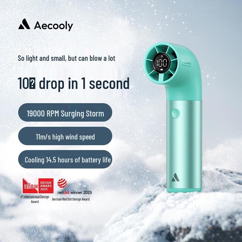 Aecooly Handheld High-Speed Portable Mini USB Fan