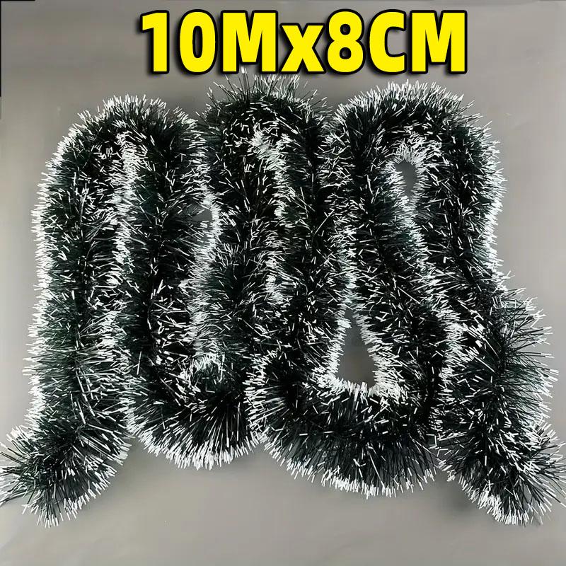 20/2m Christmas Green Cane Ribbons Garland Xmas Tree Ornaments Cane Ribbon Wreath Hanging Pendents DIY Home Party Decor Supplies