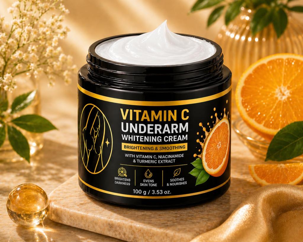 Yorbax Underarm Brightening Cream for Dark Underarms – Skin Lightening & Whitening Cream with Niacinamide & Vitamin C – Reduces Pigmentation, Odou
