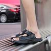 Slippers men's fashion brand light sandals 2025 new out cool slippers summer Internet celebrity beach one-word