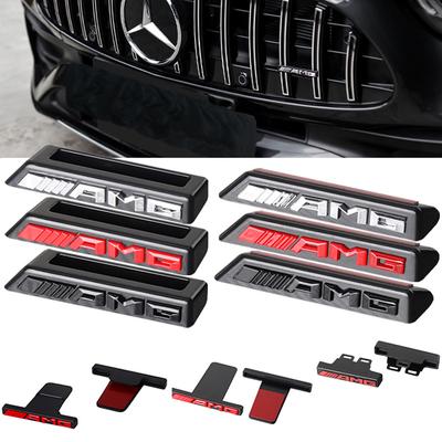 3D ABS Car Emblem Front Grille Badge Decoration Sticker For Mercedes Benz AMG A B C D M S R G Class GLA GLB W176 W124 C260 C300