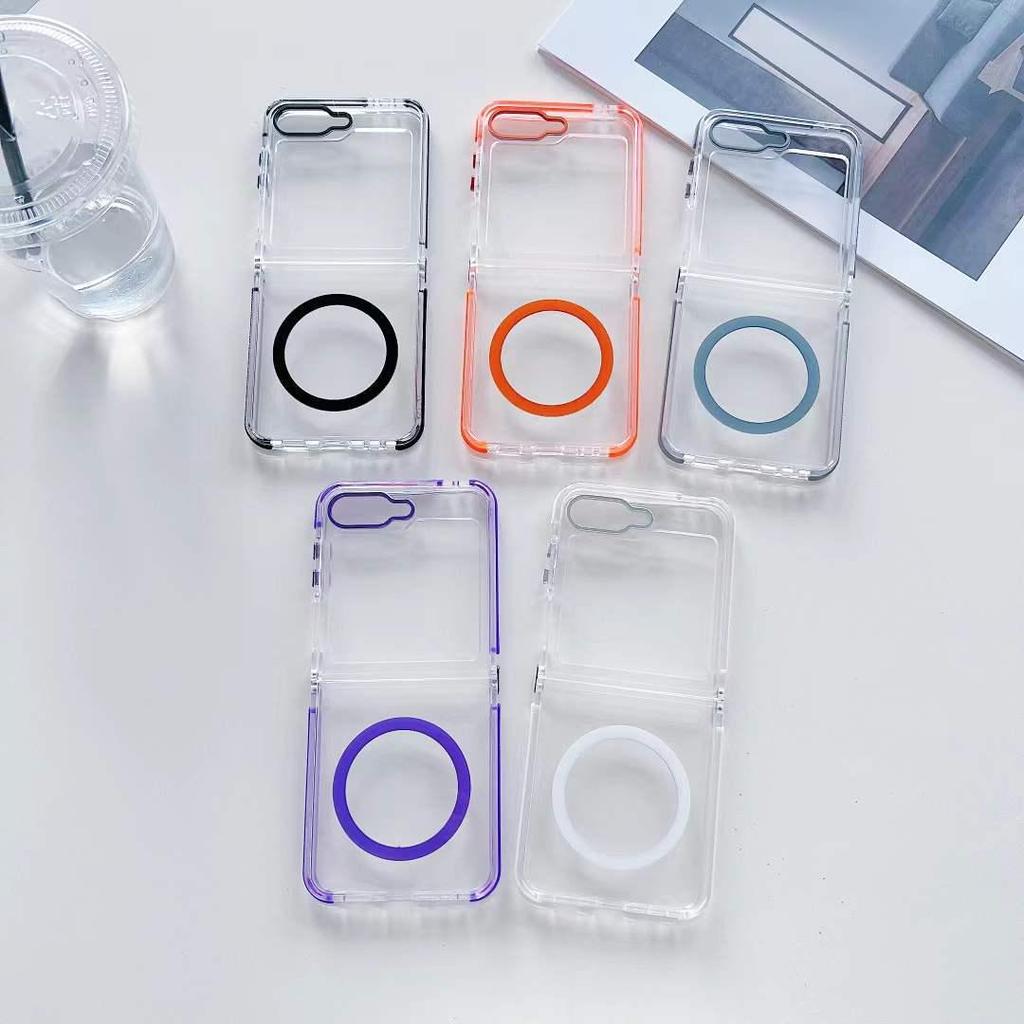 Samsung Z Fold7/Z Flip7 Transparente Magnetische Schutzhülle - Sturzsicheres Design