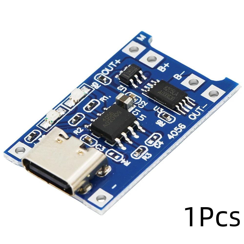 

1 шт./10 шт. TP4056 5 В 1 А Type-c USB 18650 Модуль заряджання літієвої батареї Зарядний модуль із захистом Подвійні функції 1 А Літій-іонний