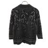 Duemila Di Mila Schon Made In Japan Leaf Pattern 7 Minutes Sleeve Knit Cardigan Women Used