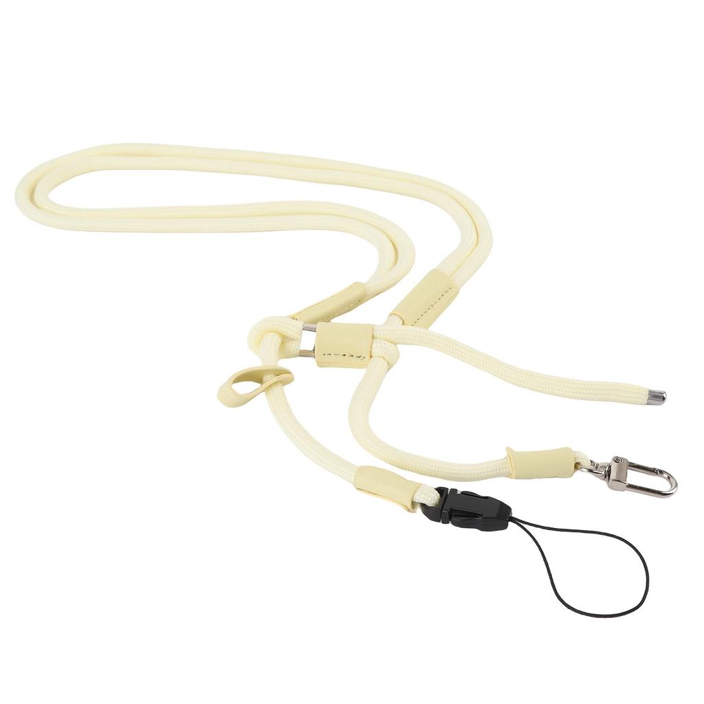 Κορδόνι Κάμερας Τσέπης Γρήγορης Απελευθέρωσης Ρυθμιζόμενο Κίτρινο Αντι-Χαμένο Σχοινί με Βίδα 14 ιντσών για Τσέπη