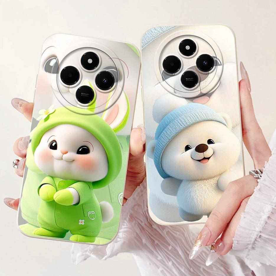 For Xiaomi Redmi 14C Case PocoC75 Cute Panda Cartoon Cover Soft TPU Phone Case For Xiaomi Poco C75 C 75 Redmi14C Back Cover Bags