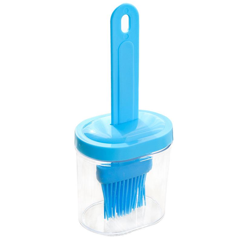 Non-TPR Silicone Oil Bottle with Integrated Lid & BBQ Baking Brush