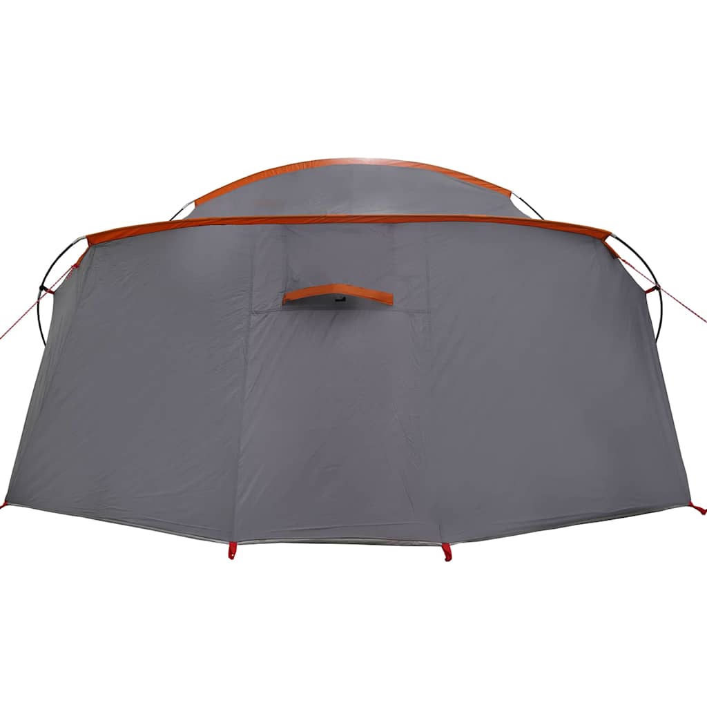 Tunnel Tent for 4 Persons Gray and Orange 318 x 275 x 140 cm