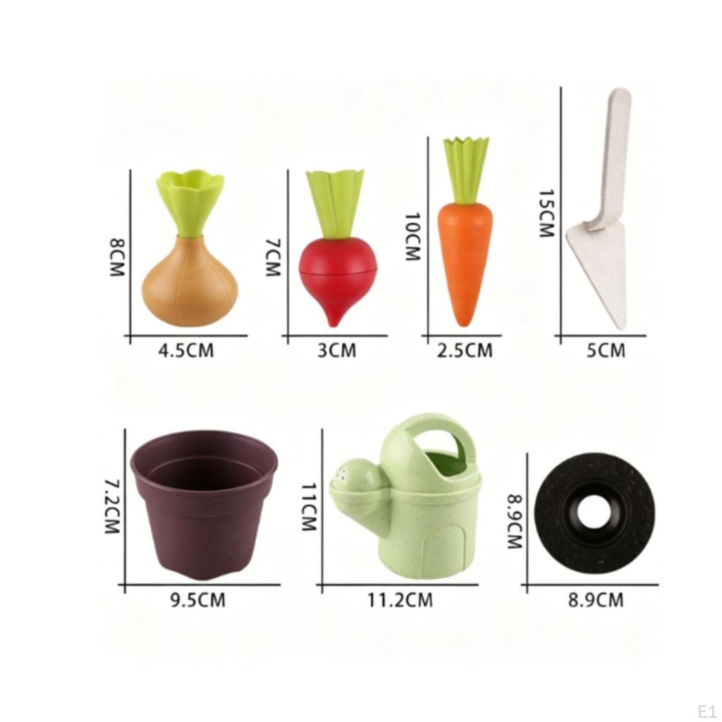 Garden Playset WheatStraw Style Kids Gardening Tool Set Child Kit Speckled Finish