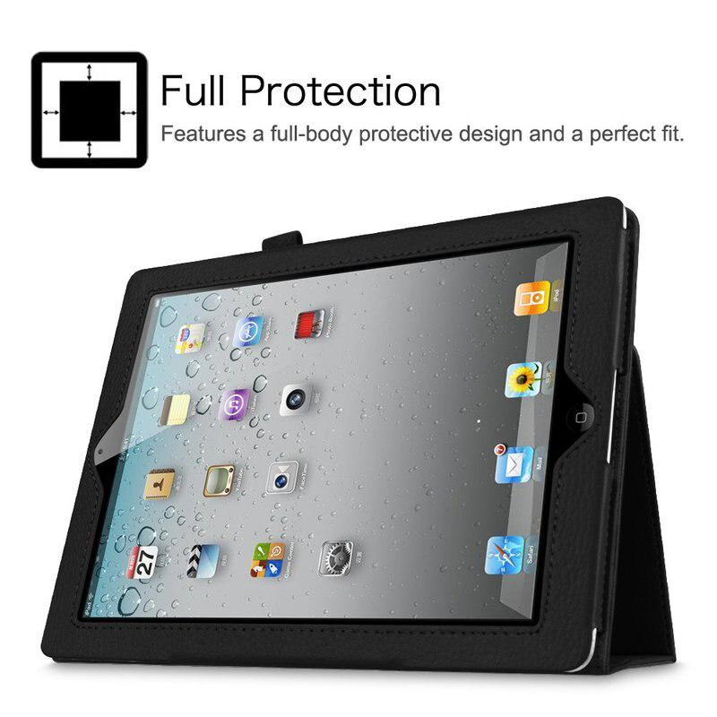 Pouzdro pro iPad 2 3 4 Folio Flip PU kryt pro iPad 4 s Retina DISPLAY ipad air 2 air 1 9,7 Stojánek Držák na tužku Pouzdra auto sleep