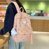 Japanese ins style school bag women's small fresh floral backpack college style computer bag college student travel backpack tide