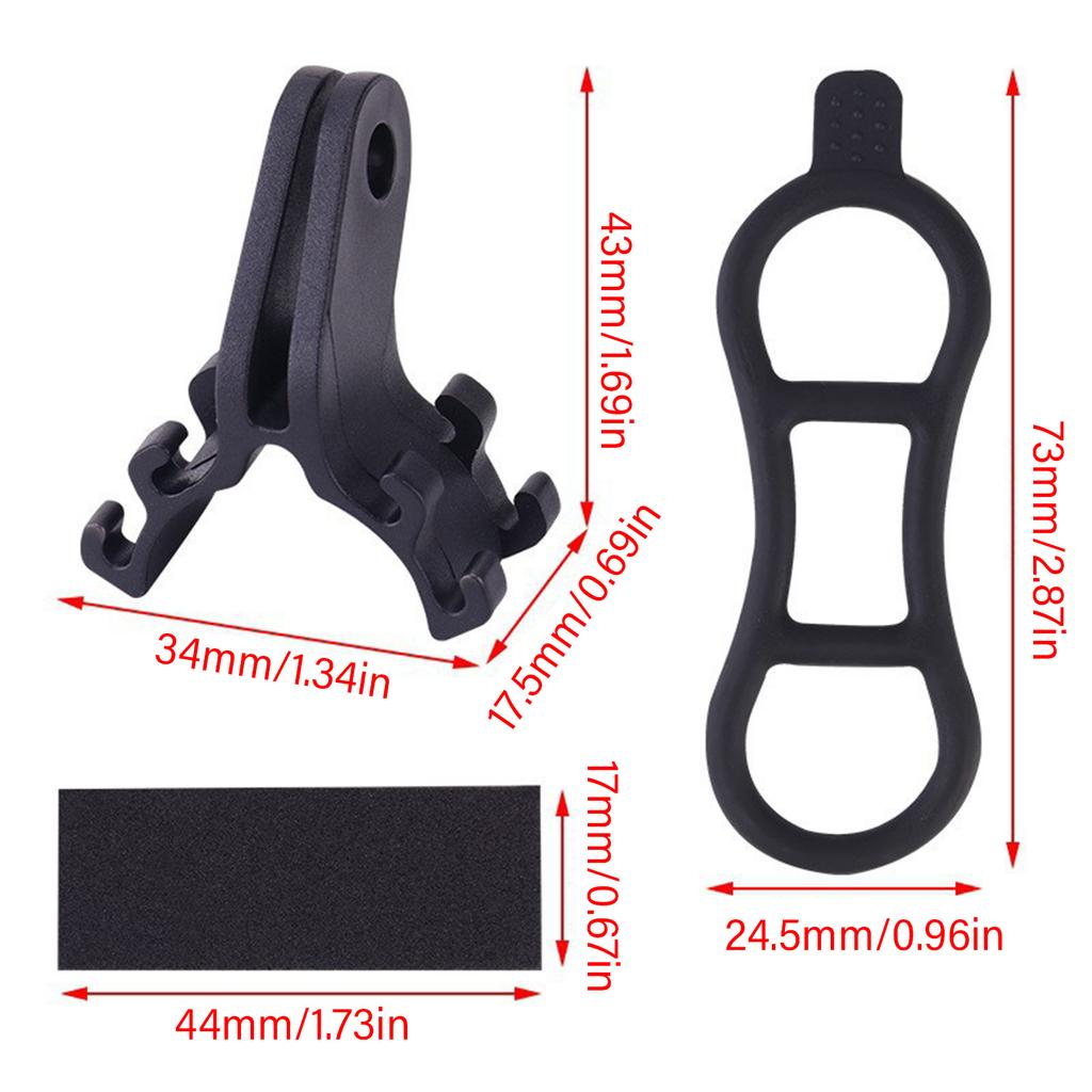 Universal Bike Bicycle LED Light Flashlight Torch Lamp Mount Clamp Stand Holder Clip Bicycle Headlight Handlebar Bracket