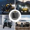 Solar Circular Warning Light Strong Brightness Flashing Light Anti Collision for Electric Scooter Commuting Safety