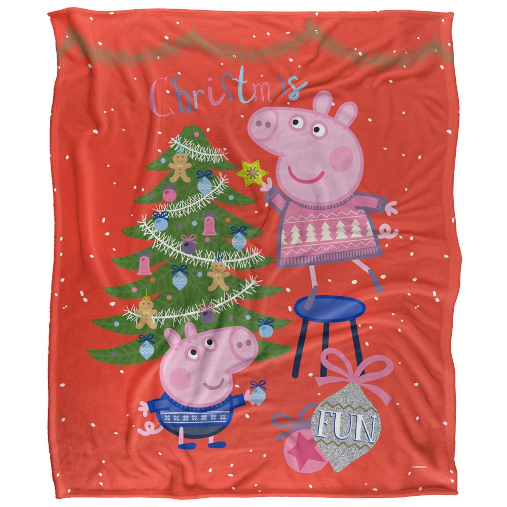 Peppa Pig Christmas Fun Blanket