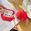 Cute Red Apple AirPods Pro Apple Bluetooth earphone case 1/1/1 generation cartoon silicone protective case is compatible