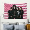 1pc Tokyo Hotel 2D Pink American Flag Banner, Yard Flag Tapestry, Trendy Dorm Bedroom Living Oom Decoration Items