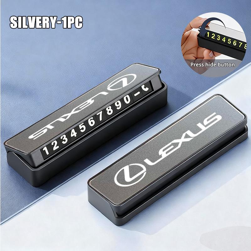 Car Temporary Parking Card Phone Number Card Plate Accessories For Lexus CT ES GS NX IS250 CT200h IS300h ES300h ERX400h NX300h