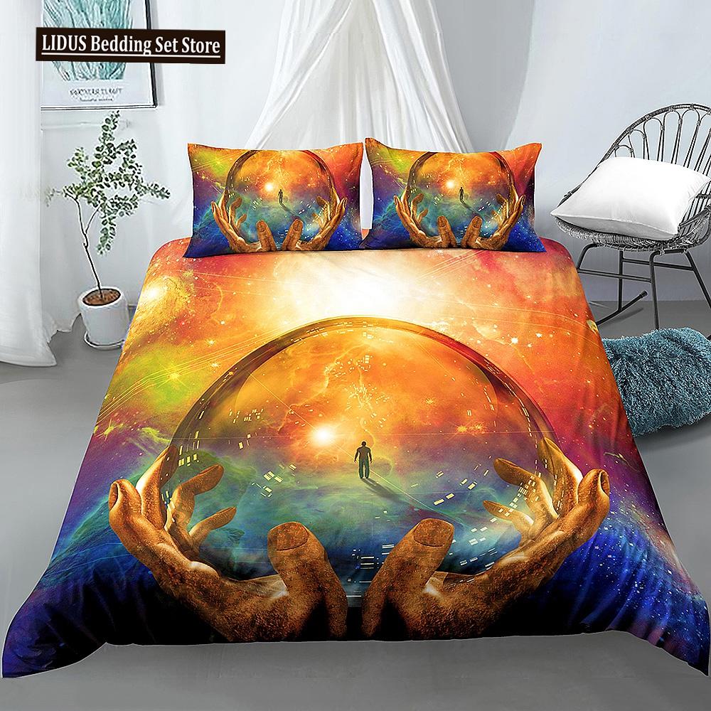 Beautiful Scenic Duvet Cover Set 3D Print Landscape Bedding Set Polyester Comforter Cover With Pillowcases For Kids Men Women
