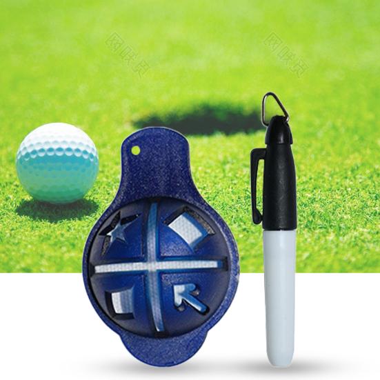 Set da 2 Pezzi Liner per Palline da Golf Facile da Disegnare Durevole Compatto Accessorio da Golf Marcatore Liner per Golfista