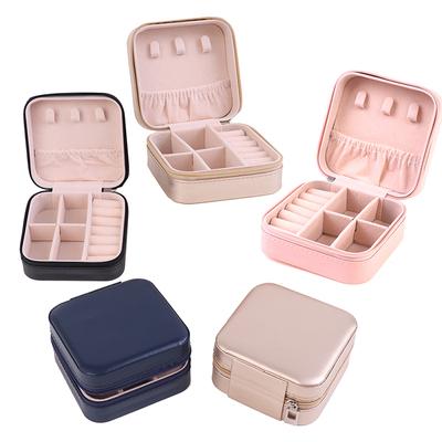Candy Color Jewelry Organizer Display Storage Box Travel Earrings Necklace Ring Holder Jewelry Case Boxes