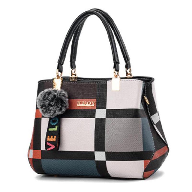 Móda Patchwork Ženy Taška cez rameno Dámy Kožená taška Crossbody Tašky Messenger Tašky Kabelky Vedlá Veľkokapacitné Dámske Tašky