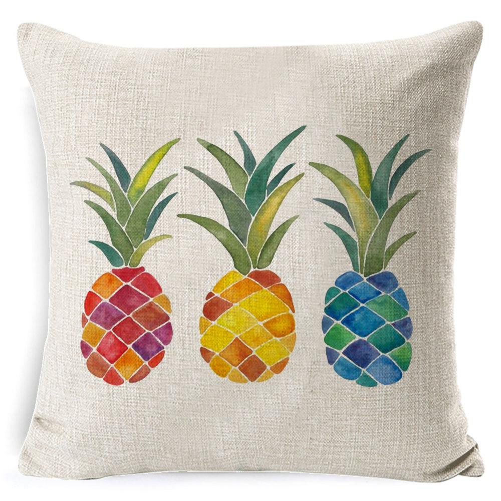 Summer Fruit Polo New Nordic Simple Throw Pillow Cover Linen Cushion Cover Pillow Cover