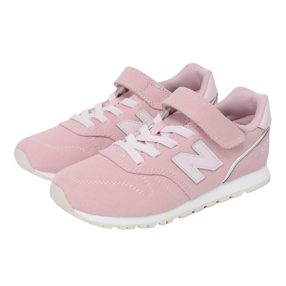 

New Balance YV373 and Velcro Casual Shoes for School and Size Kids Juniors Low-Top Sneakers, Kindergarten, Pink, 19.0cm (yv373-b) розовый